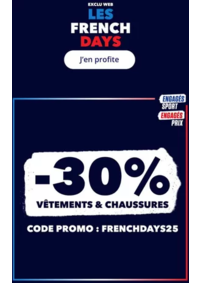 Prospectus Intersport SARAN : Les French Days, -30% avec le code FRENCHDAY25