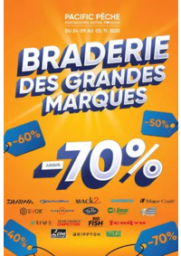 Prospectus Pacific Pêche NIORT : LA BRADERIE des GRANDES MARQUES est lancée !