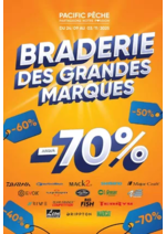 Prospectus Pacific Pêche : LA BRADERIE des GRANDES MARQUES est lancée !