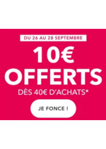 Promos et remises  : Ce week-end seulement : 10€ offerts dès 40€ d'achats sur tout !