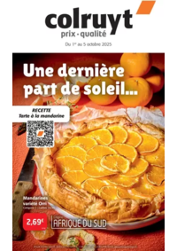 Prospectus Colruyt SAULXURES / M : Une dernière part de soleil