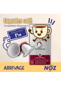 Prospectus Noz Neuilly sous Clermont : Capsules café