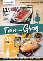 Prospectus E.Leclerc : FOIRE AU GRAS