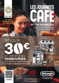 Prospectus Copra PALAISEAU : DELONGHI VOUS REMBOURSE JUSQU'A 30€ de café en grains
