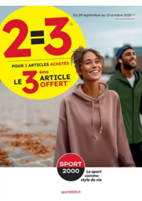 Prospectus Sport 2000 GRENADE SUR GARONNE : 2=3 POUR 2 ARTICLES ACHETÉS