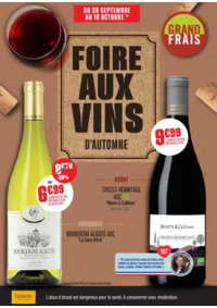 Prospectus Grand Frais Seyssins : Foire aux vins Automne 2025