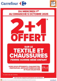 Prospectus Cora BOUSSY-SAINT-ANTOINE : A SAISIR, 2+1 OFFERT SUR LE TEXTILE !
