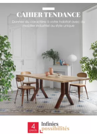 Prospectus 4 Pieds CAEN : Donnez du caractère à votre habitat avec du mobilier industriel au style unique