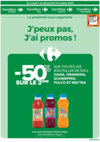 Prospectus Carrefour Drive DISTRE : J'PEUX PAS J'AI PROMOS DU 7 AU 19 OCTOBRE !