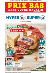 Prospectus Super U AUDINCOURT : Opération Italie / Spiritueux