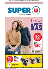 Prospectus Super U OLEMPS : Mode à prix bas !