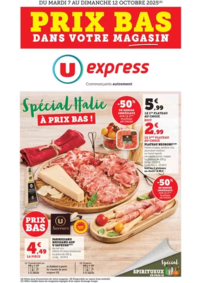 Prospectus U Express LYON : Opération Italie / Spiritueux