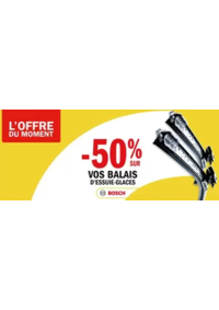 Prospectus Carglass COURBEVOIE : -50% sur tous vos essuie-glaces Gamme Pro BOSCH