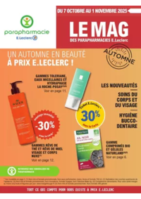 Prospectus Parapharmacie E.Leclerc CLICHY : Magazine Automne