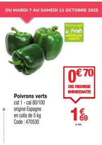 Prospectus Promocash Saint Lambert des Levées : Poivrons verts