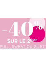 Prospectus Cache Cache : -40% sur le 2ème pull, sweat ou gilet femme