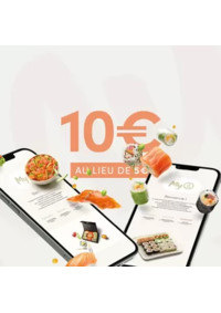 Prospectus Sushi shop PARIS 52 Rue de Rivoli : Invitez vos proches et recevez 10€ au lieu de 5€, parrain comme filleul !