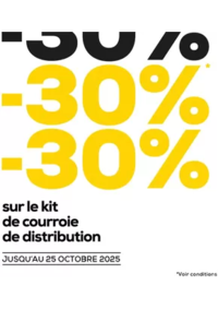 Prospectus Midas Coutances : Jusqu’au 25 octobre, profitez de -30%* de réduction sur le kit de courroie de distribution