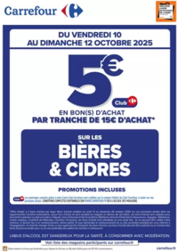 Prospectus Carrefour Contact Nancy 77/79 rue Charles Keller : OPÉRATION BON(S) D’ACHAT BIÈRES ET CIDRES