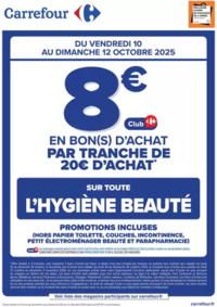 Prospectus Carrefour Express Clairvaux-les-Lacs : OPÉRATION BON(S) D’ACHAT HYGIÈNE BEAUTÉ