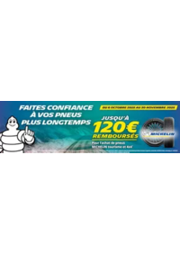 Prospectus Siligom CAZERES : JUSQU’A 120€ REMBOURSÉS POUR L’ACHAT DE PNEUS MICHELIN
