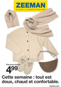 Prospectus Zeeman Villetaneuse CC Bienvenu : Cette semaine : tout est doux, chaud et confortable