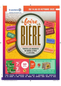Prospectus E.Leclerc SAINT NICOLAS DE REDON : FOIRE A LA BIERE - MIXTE