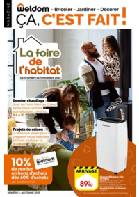 Prospectus Weldom : La foire de l’habitat