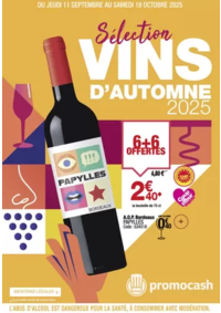 Prospectus Promocash Puget sur Argens : Sélection vins d'automne 2025