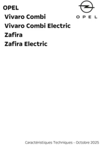Prospectus Distributeur OPEL BRIE & CHAMPAGNE SAS VERT-SAINT-DENIS : Opel Zafira et Vivaro Combi