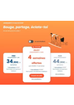 Prospectus L'Orange bleue Fitness : Bouge, partage, éclate-toi