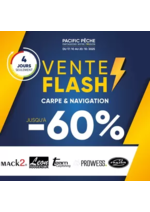 Prospectus Pacific Pêche : Jusqu'à -60% sur une sélection de grandes marques .Disponible en magasin et sur le web !