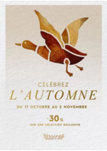 Promos et remises  : L'Offre d'Automne - Sélection à -30%