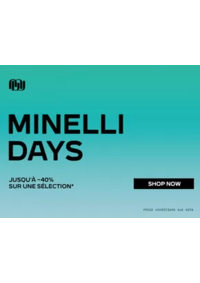 Prospectus Minelli Ajaccio 58 COURS NAPOLÉON : Minelli days Jusqu'à -40%