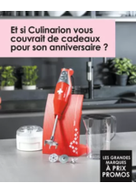 Promos et remises  : À l'occasion de l'anniversaire Culinarion, équipez votre cuisine avec des ustensiles de préparation incontournables !