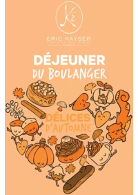 Prospectus Eric Kayser PARIS 12E : DELICES D'AUTOMNE