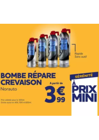 Prospectus Norauto NIORT : Bombe anti-crevaison, réparation pneu