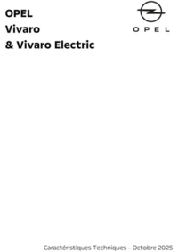 Prospectus Distributeur OPEL SARL JEAN PAUL & MICHEL MEILLAND FIRMINY : Opel Vivaro