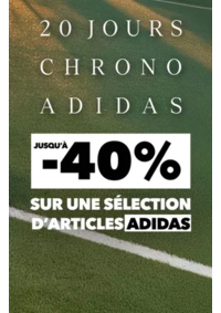 Prospectus Endurance Shop PARIS : Promo adidas : Jusqu'à -40% sur une sélection de produits