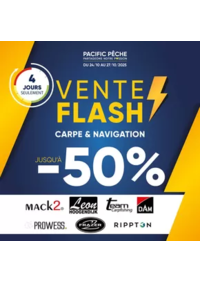 Prospectus Pacific Pêche LIMOGES : Jusqu'à -50% sur une sélection de grandes marques