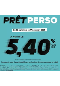 Prospectus Carrefour Banque DRAGUIGNAN : PRÊT PERSO