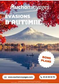 Prospectus Auchan LUXEUIL LES BAINS : Auchan Voyages : évasion d'automne