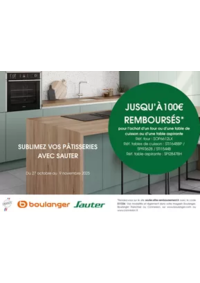 Prospectus Boulanger Chambray-lès-Tours : OFFRE Sauter : jusqu'à 100€ remboursés !