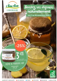 Prospectus L'Eau Vive ECHIROLLES : Catalogue Novembre 2025