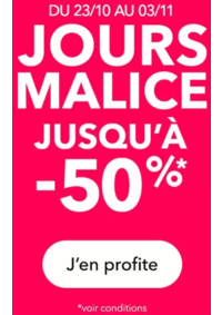 Prospectus Grain de Malice Thionville : Jours malice Jusq'à -50%