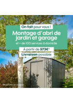 Prospectus Truffaut : Et bénéficiez de 50% de crédit d’impôt sur les prestations de service éligibles** !