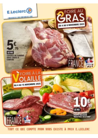 Prospectus E.Leclerc PRADINES : FOIRE AU GRAS - DATES 2
