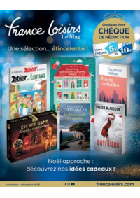 Prospectus France loisirs Le Creusot : Novembre - Décembre 2025