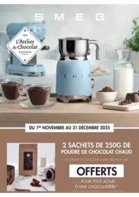 Prospectus Copra COLOMIERS : Smeg vous offre 2 sachets de 250g de poudre de chocolat chaud