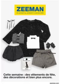 Prospectus Zeeman Armentieres rue de Lille : Cette semaine : des vêtements de fête, des décorations et bien plus encore.